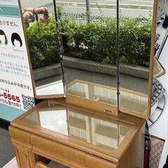大塚家具 ドレッサー 三面鏡 フェアリー ミディアム 片袖 美品
