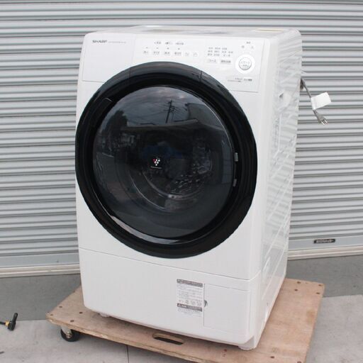 T480)シャープ ドラム式洗濯乾燥機 ES-S7E-WR 2020年製 洗濯7kg 乾燥3.5kg 右開き プラズマクラスター SHARP 家電