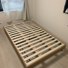 LOWYA セミダブル ベッドフレーム すのこベッド 木製ベッド...