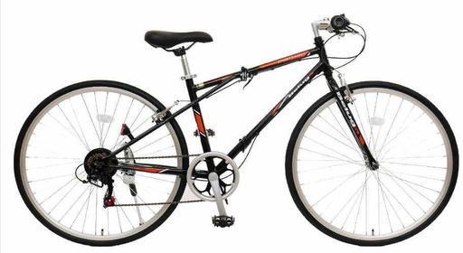 数回使用 700X28C 27インチ 約14kg 軽量クロスバイク 折りたたみ自転車  ベルーガ シマノ6段変速