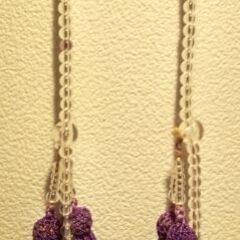 紫飾りがきれいな数珠