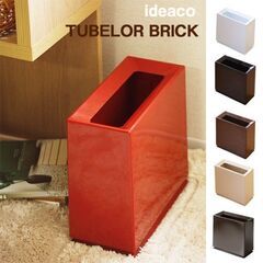 【ほぼ未使用品】赤いゴミ箱！TUBELOR BRICK idea...