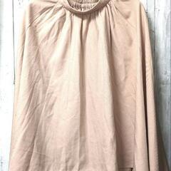 イング　ベージュピンク色ロングスカート