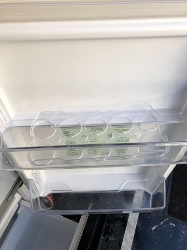 ☆中古￥12,800！AQUA 126㍑2ドア冷蔵庫 家電 2019年製 AQR-J13J(S)型