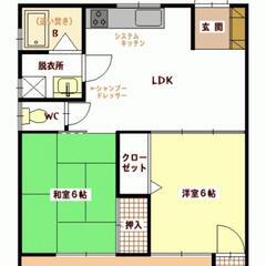 【敷金礼金無し】 アパート 2DK ペット可 駐車場2台可 渋川市中郷