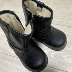14センチ　黒ブーツ　七五三　袴　スーツ　