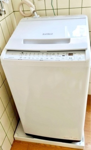 【更に値下】日立全自動洗濯機 BW-V70G白7kg美品ナイアガラビート洗浄 自動おそうじ HITACHI
