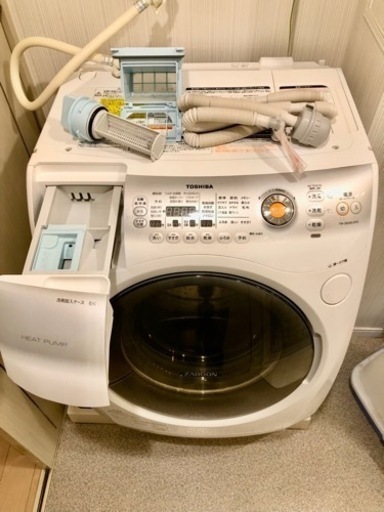 再値下げ❗️【美品✨】東芝 ザブーン ドラム式 大型 洗濯乾燥機 9kg TOSHIBA ZABOON 【TW-Z8200L(WS)】洗濯機 乾燥機