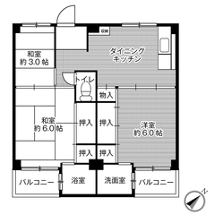 ◆敷金・礼金が無料！◆ビレッジハウス瀬田5号棟 (203号室)