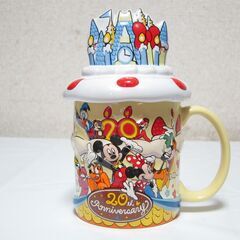 ディズニー☆20周年記念 マグカップ(フタ付き) TokyoDi...