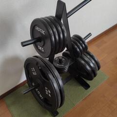 IROTECバーベル・ダンベル140KGセット+その他