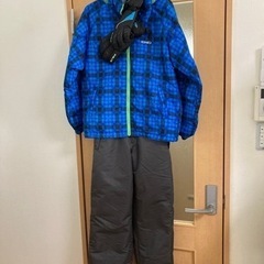 【ネット決済】最終値下！IGNIO スキーウェア　160 手袋付...