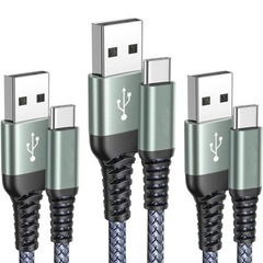 USB Type C ケーブル【3本セット1m/1m/2m】急速...