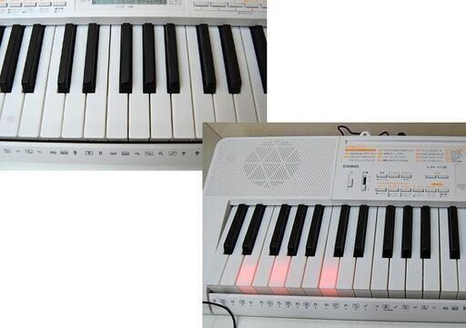 カシオ 電子ピアノ 61鍵盤 LK-118 光ナビゲーション 電子キーボード 電子楽器 ホワイト系 CASIO 札幌市 清田区 平岡
