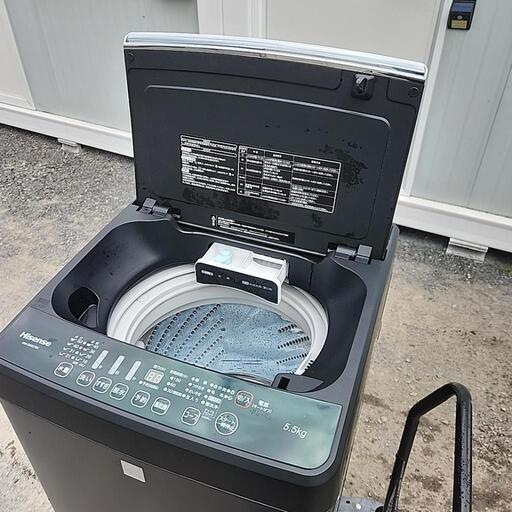 値下げしました！　2020年式 5.5キロ ハイセンス 洗濯機 ブラックモデル