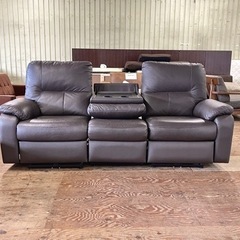 🌟激安‼️ 3人掛け電動テーブル付きリクライニングソファ　幅204cm🌟SF4