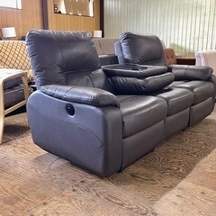 🌟激安‼️ 3人掛け電動テーブル付きリクライニングソファ　幅204cm🌟SF4