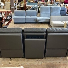 🌟激安‼️ 3人掛け電動テーブル付きリクライニングソファ　幅204cm🌟SF4