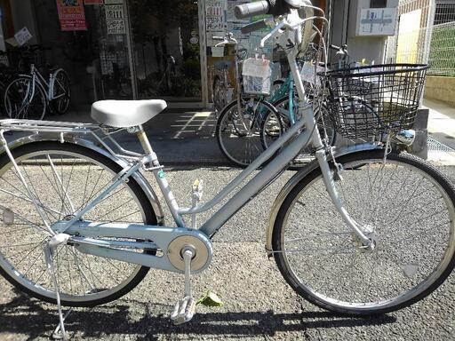 中古自転車2759 前後タイヤ 26インチ 3段ギヤ LEDオートライト