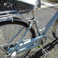 中古自転車2759 前後タイヤ 26インチ 3段ギヤ LEDオートライト