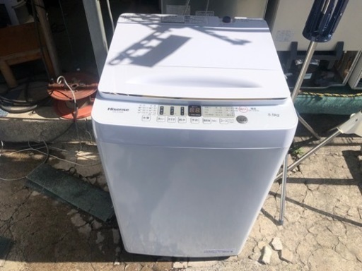 【リサイクルサービス八光】2021年製　ハイセンス　5.5㎏　全自動洗濯機　オリジナル ホワイト HW-E5504
