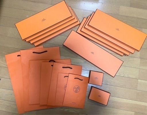 エルメス　空箱　ショッピングバックセット