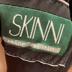 超美品☆伊製　ラムスキンレザー　ハイクオリティ　ジャケット　濃紺　　L〜XL