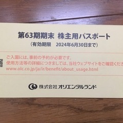 【ネット決済・配送可】ディズニー　未使用　優待