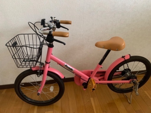 子供自転車　ピンク18インチ　ピープル