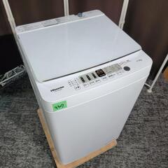 4307‼️お届け&設置は全て0円🙌‼️最新2022年製✨高級ガラストップ✨Hisense 5.5kg 全自動洗濯機