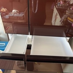 日立HITACHI冷蔵庫 真空チルド 日本製 説明書付きレッド
