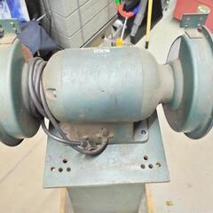 日立卓上グラインダ GBK 2 205mm 両頭グラインダ 台付 希少
