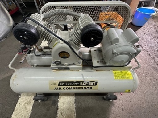 値下げ！ナカトミ BCP-58T [エアーコンプレッサー]動作良好 100v  