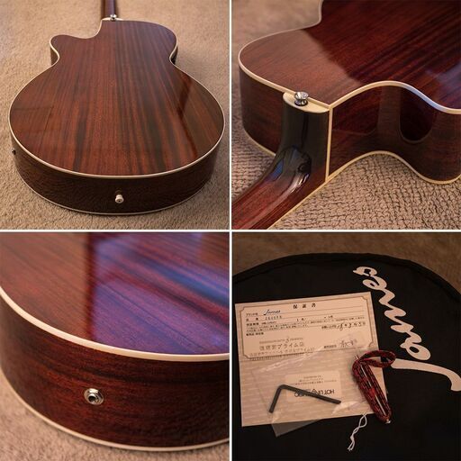 JAMES ジェームス JE40WB エレアコ　ギター　音確認済　EQ付き美品 JAMES ジェームス JE40WB エレアコ ギター 音確認済 EQ付き美品