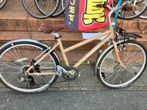 1/20値下げいたしました！⭐️人気⭐️ LOUIS GARNEAU ルイガノ 26インチクロスバイク カフェオレカラー No.1173