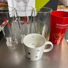 【ネット決済】グラスとコップ、マグカップ五点セット