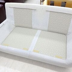 北海道 千歳市/恵庭市 HUKLA/フクラ 2人掛けソファ CLIVIA/クリビア T043 ネイビー×アイボリー 2Pソファ 家具