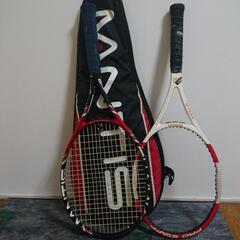 テニスラケット2本(ケース付き)