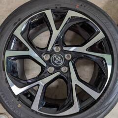 ０２☆直接引取り限定商品☆トヨタ純正ホイール　CHR,エスティマetc 　225/50R/18　前輪ヨコハマタイヤ・後輪ミシュランタイヤ☆　