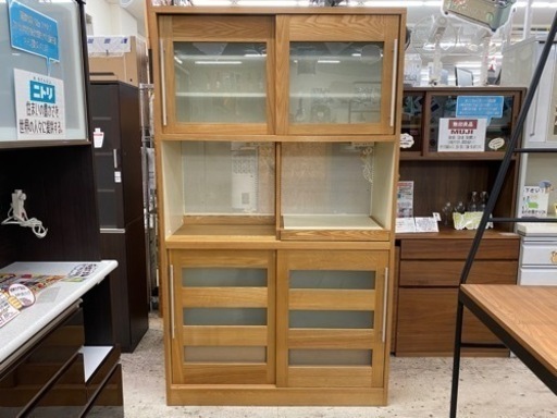【愛品館 江戸川店】新年プライス！ MORITA INTERIOR （モリタインテリア）全4枚スライド扉キッチンボード ID:151-008010-007