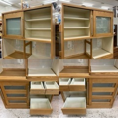 【愛品館 江戸川店】新年プライス！ MORITA INTERIOR （モリタインテリア）全4枚スライド扉キッチンボード ID:151-008010-007