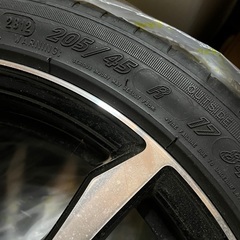 CR-z 純正アルミホイール　タイヤ　205/45R17