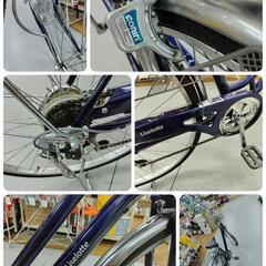 J271☆ベル無し小凹みキズ使用感☆普通自転車☆Liselotte☆LEDダイナモ