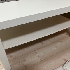 白いローテーブル　IKEA