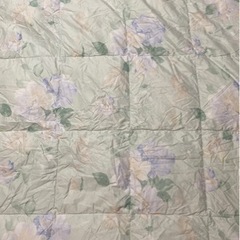 決まりました⭐︎シングル羽毛肌掛け布団（花柄）フランスベッド製