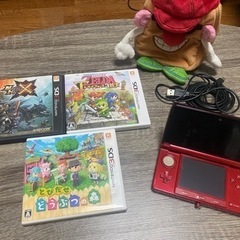 【動作良好】ニンテンドー 3DS フレアレッド ソフト3本