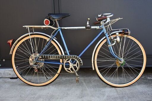 懐かしいスーパーカー自転車【丸石ヤングホリデー】昭和レトロ　タイヤ・チューブ・チェーン・ワイヤー新品交換済み