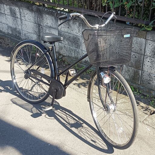 ★珍しいベルト式！お届け可！★ 27インチ 自転車 内装3段変速 オートライト