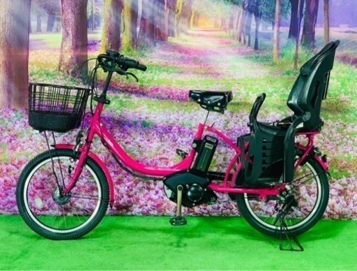 ❶5718子供乗せ電動アシスト自転車YAMAHA 20インチ良好バッテリー