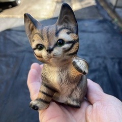 【取引終了】猫の置物(陶器製)